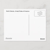 North Dakota, Verenigde Staten Briefkaart (Achterkant)