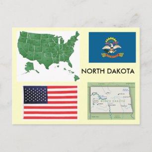 North Dakota, Verenigde Staten Briefkaart