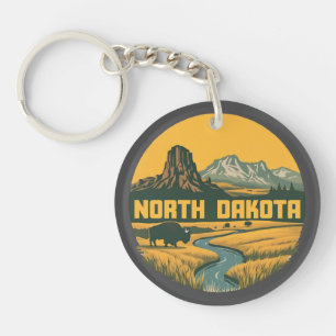 North Dakota Verenigde Staten Sleutelhanger