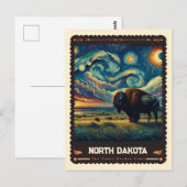 North Dakota | Vincent van Gogh geïnspireerd Briefkaart (Voorkant / Achterkant)
