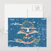  NORTH DAKOTA-vlag Briefkaart (Voorkant / Achterkant)