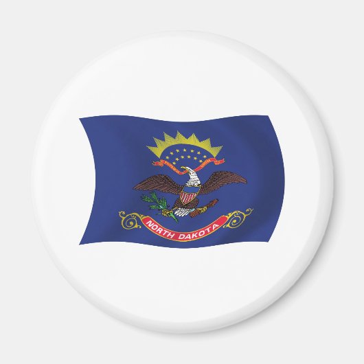 North Dakota Vlagmagneet Magneet (Voorkant)