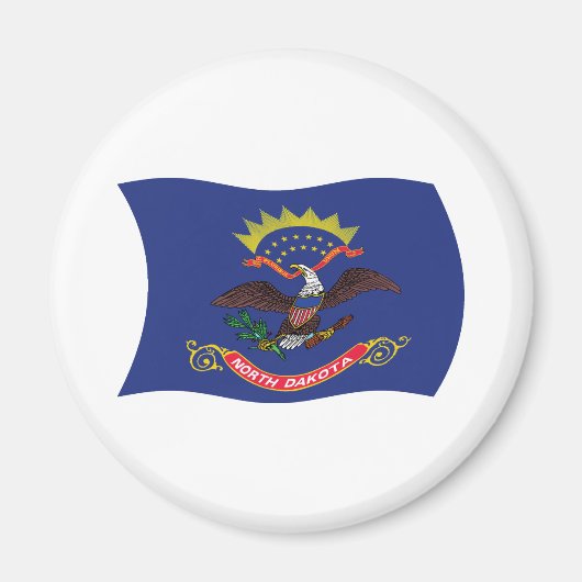 North Dakota Vlagmagneet Magneet (Voorkant)