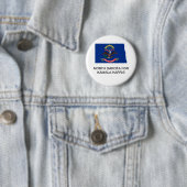 North Dakota voor Kamala Harris 2024 Button (In situ)
