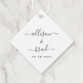 North Dakota Welcome Bag Gift Label Wedding Weeken (Achterkant)
