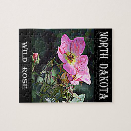 North Dakota Wild Roos Legpuzzel (Horizontaal)