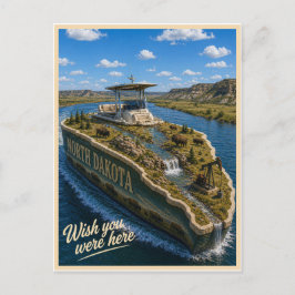 North Dakota | Wish You Were Here | State Serie Briefkaart