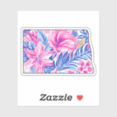 North Dakota - Zomerse Sticker - Lilly Inspired (Vel)