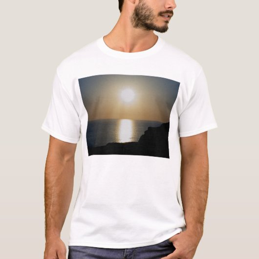North Devon Hartland Volcanic Ash Sunset (4) T-shirt (Voorkant)