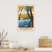 North Downs Way Nationaal Wandelpad Reisposter Poster (Keuken)