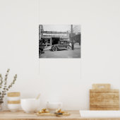 North East Auto Exchange, 1926. Oude foto Poster (Keuken)
