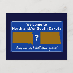 North en/of South Dakota Briefkaart