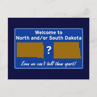 North en/of South Dakota Briefkaart