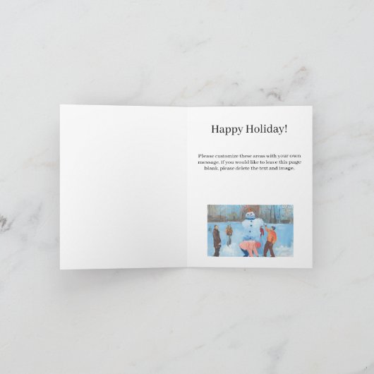 North End Holiday Kaart (Binnen)