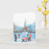 North End Holiday Kaart (Gele Bloem)