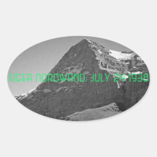 North Face Eiger Mountain Climate Ovale Sticker