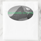North Face Eiger Mountain Climate Ovale Sticker (Tas)