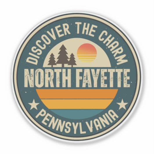 North Fayette, Pennsylvania Sticker (Voorkant)