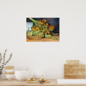 North - Flowers, Fruit, Palmyra Palm, Java 1870 Poster (Keuken)