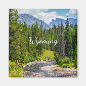 North Fork Shoshone River Square Magnet (Voorkant)