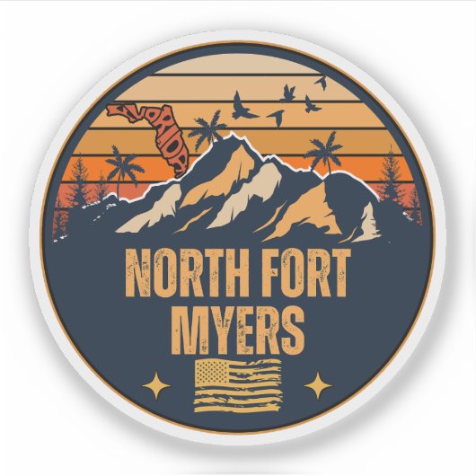 North Fort Myers, Florida Sticker (Voorkant)