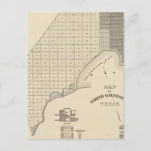 North Galveston Briefkaart (Voorkant)