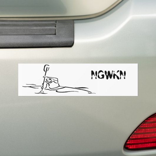 North Georgia Whitewater Kayak Network Bumpersticker (Op auto)