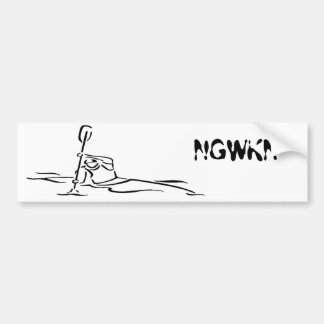 North Georgia Whitewater Kayak Network Bumpersticker