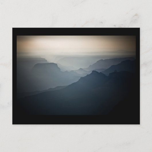 North Grand Canyon Sunrise Haze Briefkaart (Voorkant)