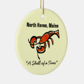 North Haven, Maine Lobster Keramisch Ornament (Rechts)