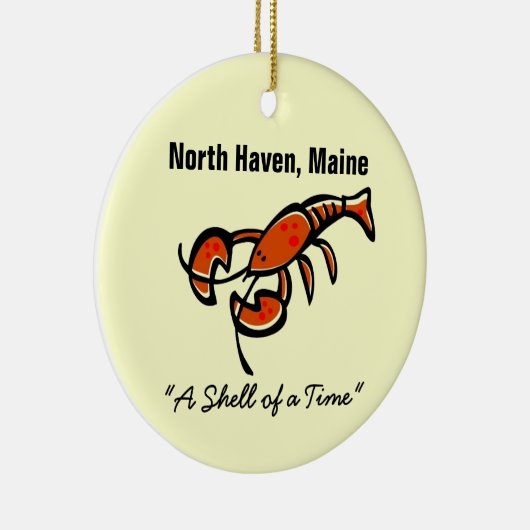 North Haven, Maine Lobster Keramisch Ornament (Rechts)