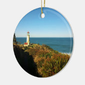 North Head Lighthouse, Cape Disappointment, WA Keramisch Ornament (Links)
