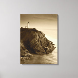 North Head Lighthouse Fort Canby State Park, WA Canvas Afdruk