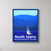 North Idaho Blue Canvas Afdruk (Voorkant)