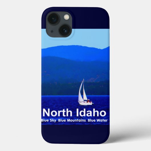North Idaho Blue Case-Mate iPhone Case (Achterkant)