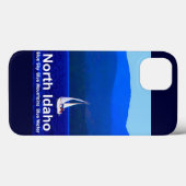 North Idaho Blue Case-Mate iPhone Case (Achterkant (horizontaal))