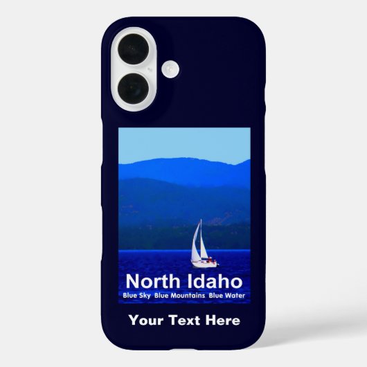 North Idaho Blue Case-Mate iPhone Case (Achterkant)