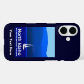 North Idaho Blue Case-Mate iPhone Case (Achterkant (horizontaal))