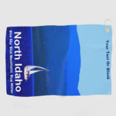 North Idaho Blue Golfhanddoek (Horizontaal)