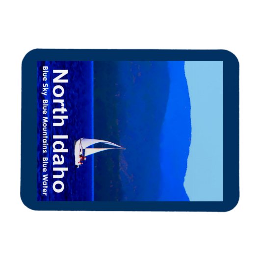 North Idaho Blue Magneet (Horizontaal)