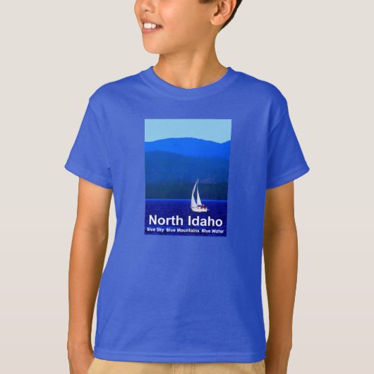 North Idaho Blue T-shirt (Voorkant)