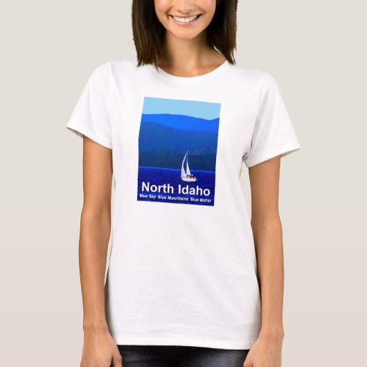 North Idaho Blue T-shirt (Voorkant)