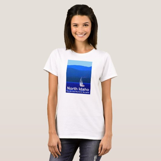 North Idaho Blue T-shirt (Voorkant volledig)