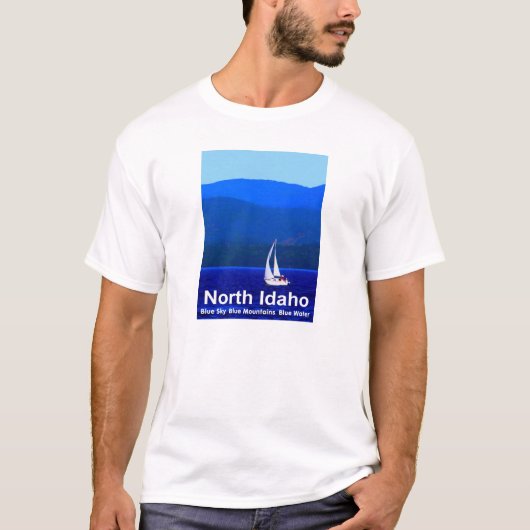 North Idaho Blue T-shirt (Voorkant)