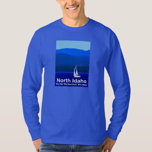 North Idaho Blue T-shirt (Voorkant)