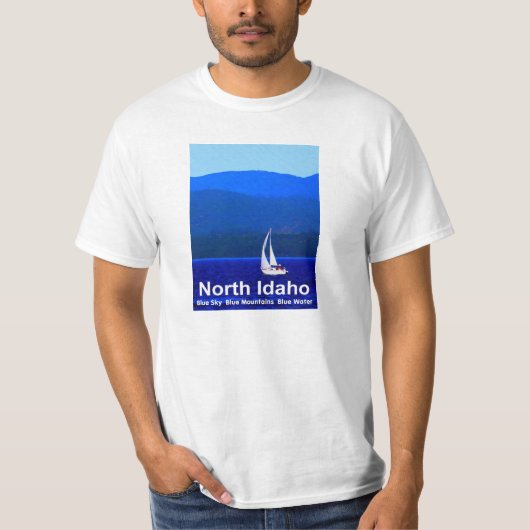 North Idaho Blue T-shirt (Voorkant)