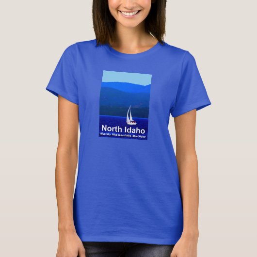 North Idaho Blue T-shirt (Voorkant)