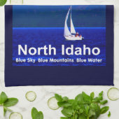 North Idaho Blue Theedoek (Gevouwen)