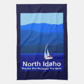 North Idaho Blue Theedoek (Verticaal)