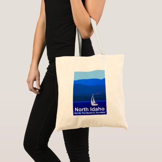 North Idaho Blue Tote Bag (Voorkant (product))